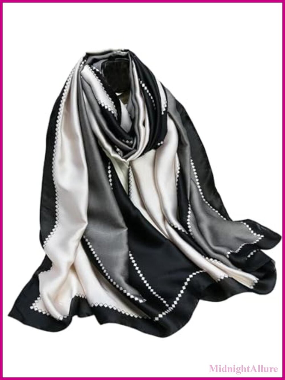 Satin Scarf Women Silky 70.8x35.4 Fashion Scarves Shawl Wrap